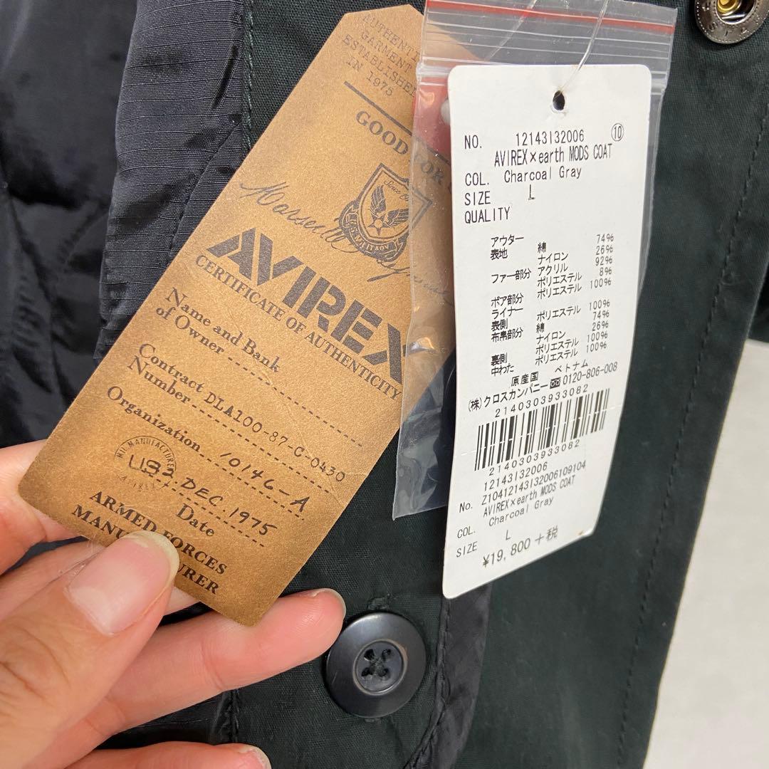 新品・未使用⭐️AVIREX アヴィレックスモッズコート　ブラック　L