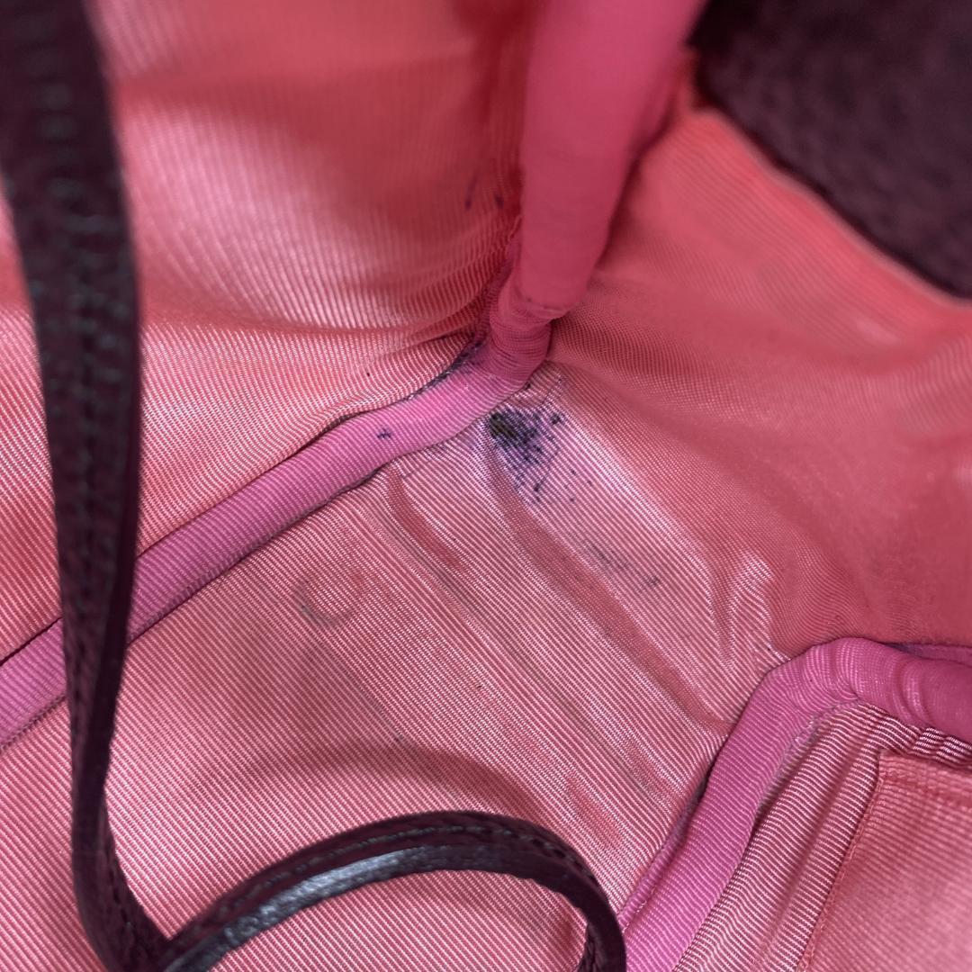 美品 A.D.M.J ミニボストン ハンドバッグ レザー レディース ブラック