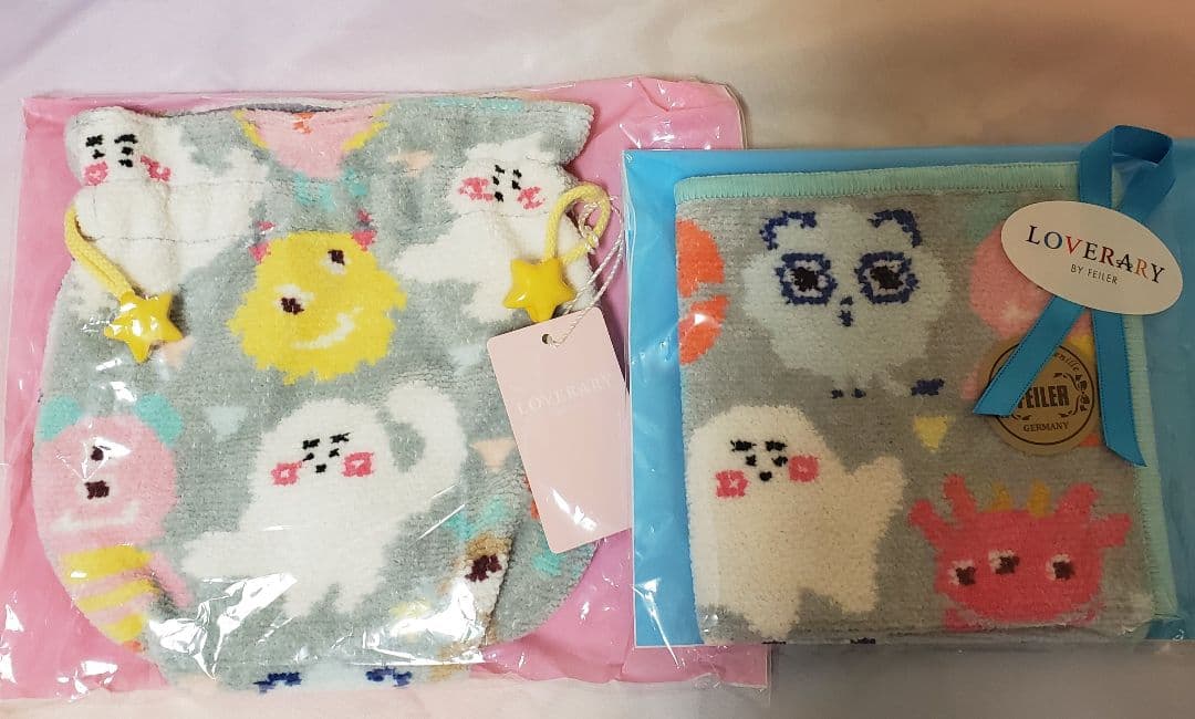 ラブラリーバイフェイラー　シナぷしゅ　巾着&ハンカチセット