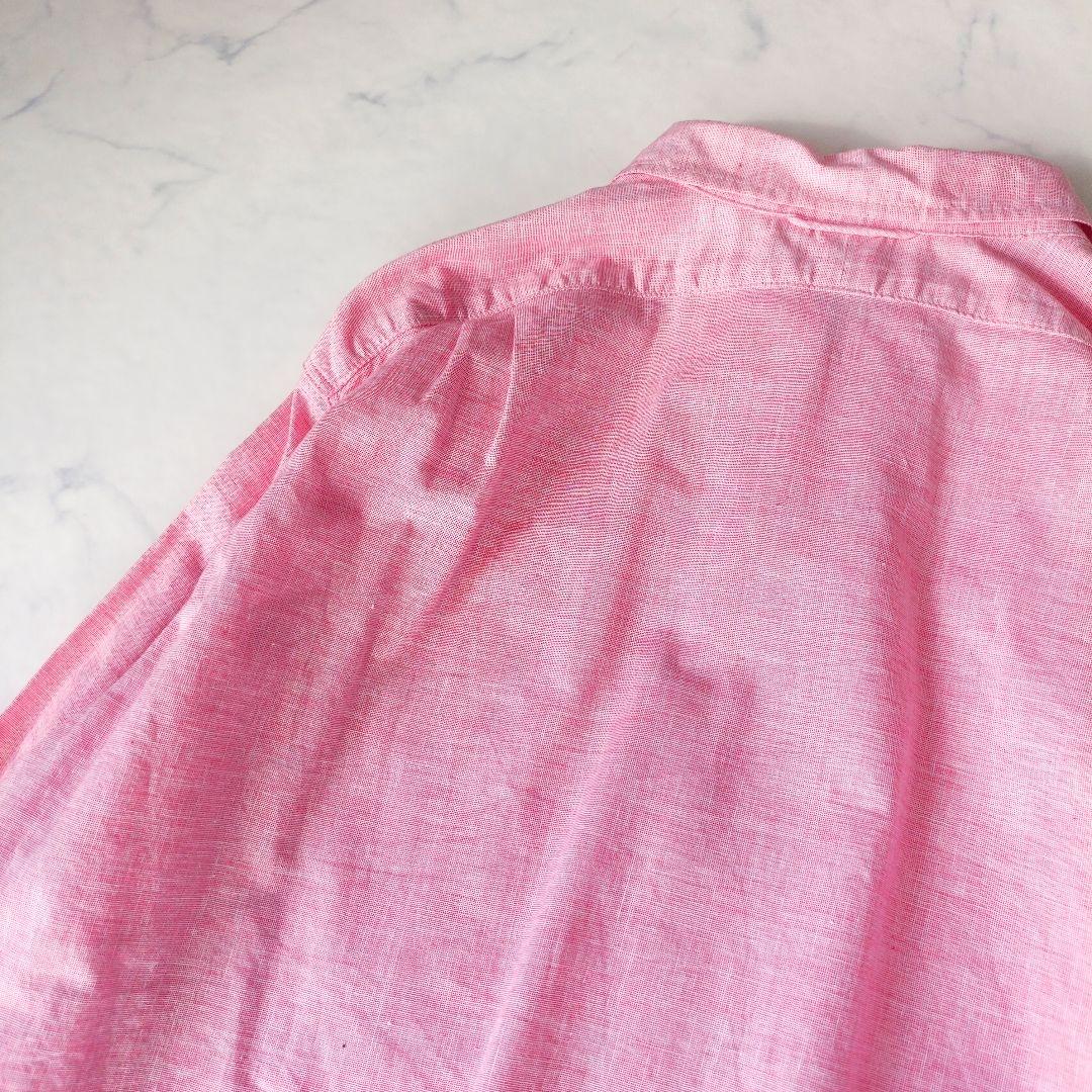 美品❁45R ハケ目の908グランパプルシャツ 45rpm ピンク ユニセックス