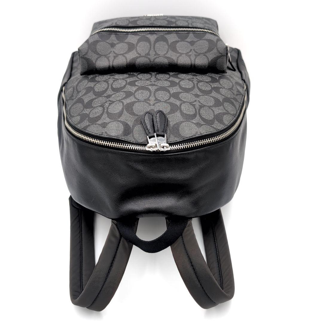 未使用級✨️ コーチ リュック 58314 シグネチャー PVC レザー 黒