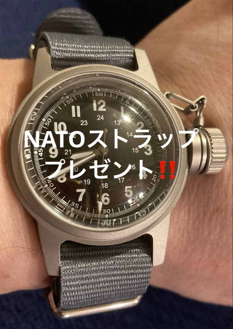 [新品] U.S.NAVY BUSHIPS キャンティーン 機械式腕時計 赤秒針