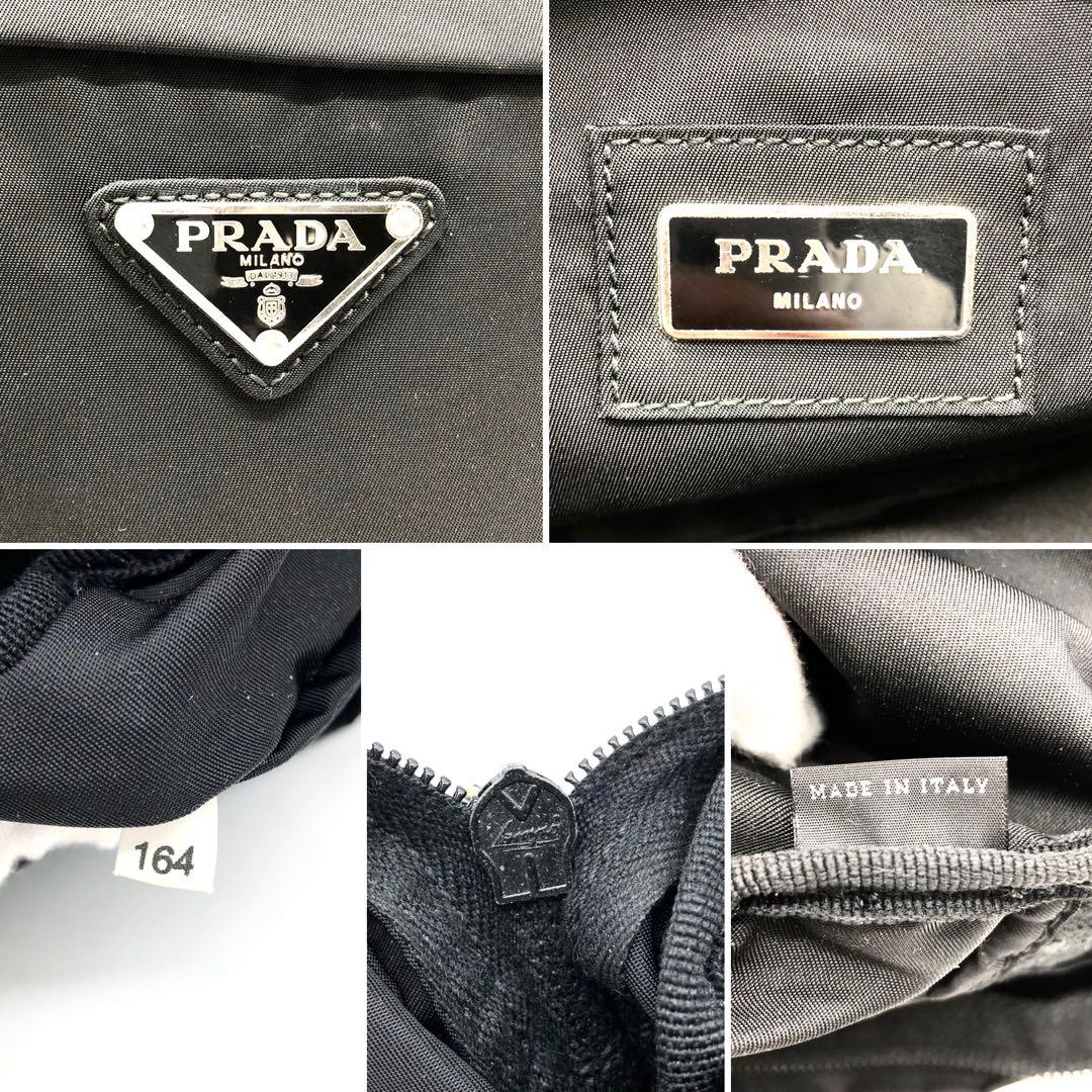 ✨極美品・ギャランティ付✨プラダ ウエストバッグ 三角ロゴ ナイロン V210