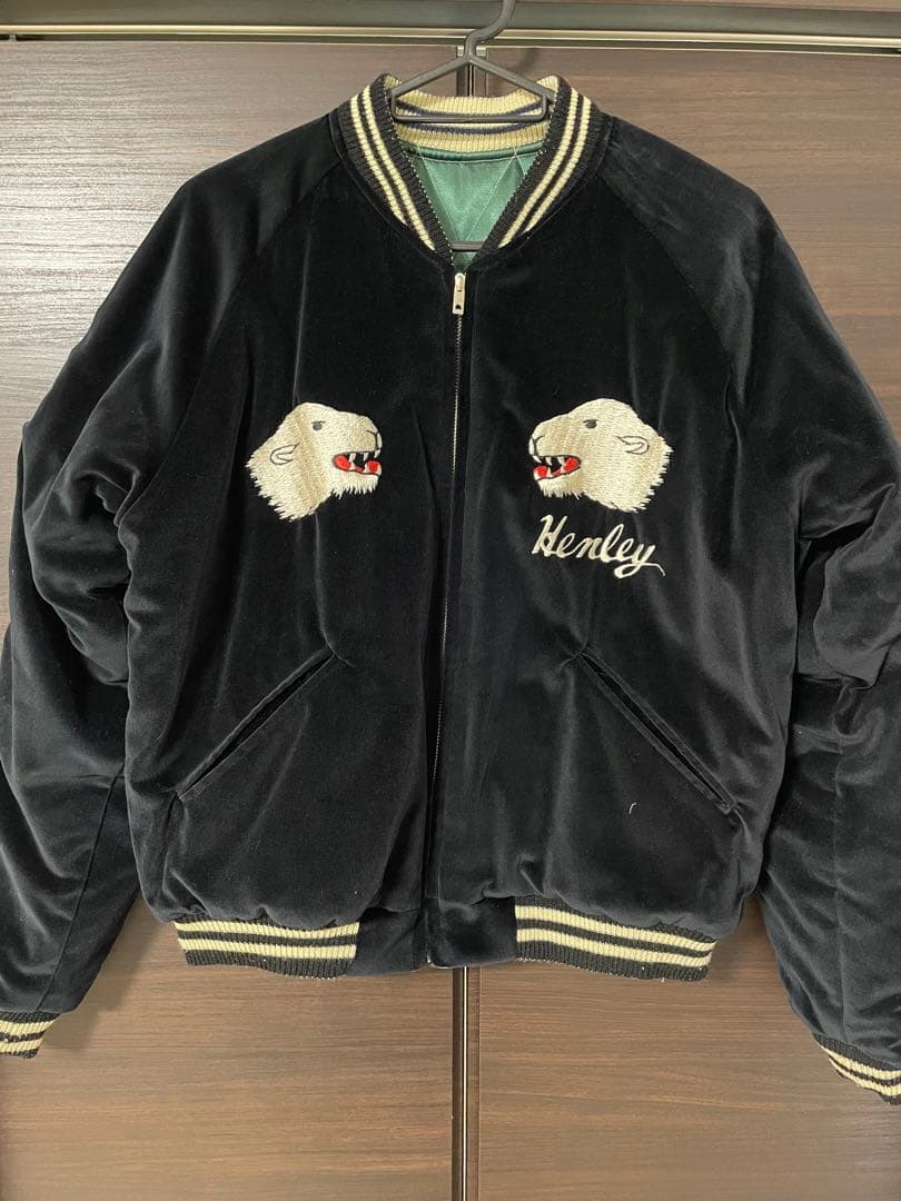 テーラー東洋　別珍キルトスカジャン　グリーンランド X 鷹　TT11147 M