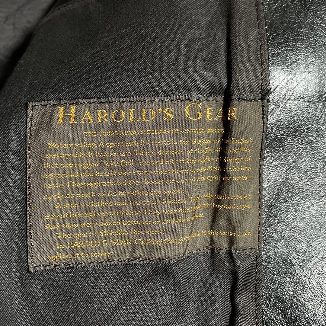 日本製 90s ハロルズギア レザージャケット 馬革 ホースハイド 丈短