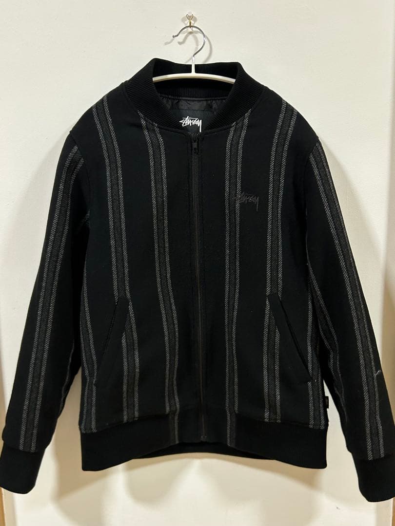 ジャケット・アウター Stussy Wool Stripe Bomber Jacket
