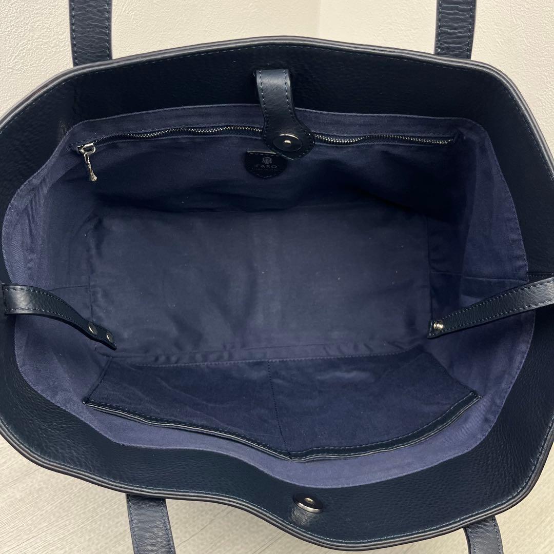 極美品✨ FARO ファーロ FABIO MOUSSE トートバッグ ネイビー
