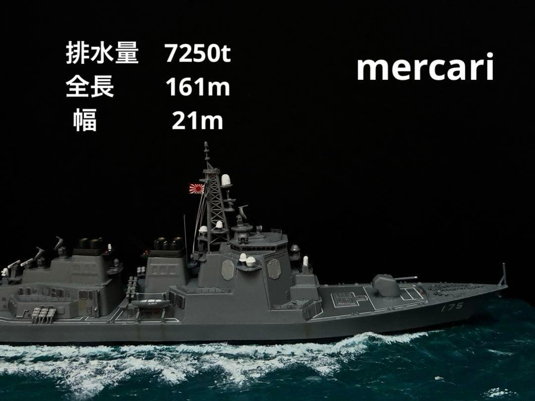 1／700 イージス護衛艦みょうこう 洋上ジオラマ仕上