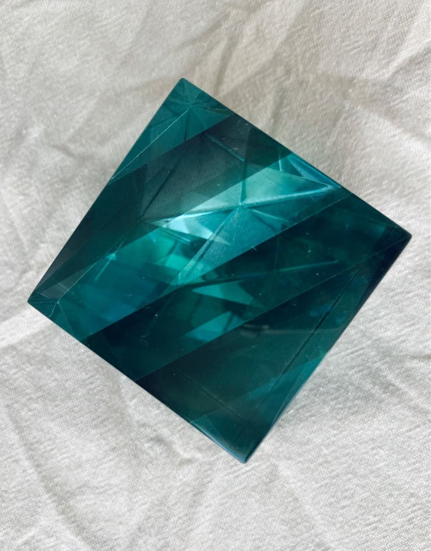 小島有香子　Labyrinth A ガラスオブジェ