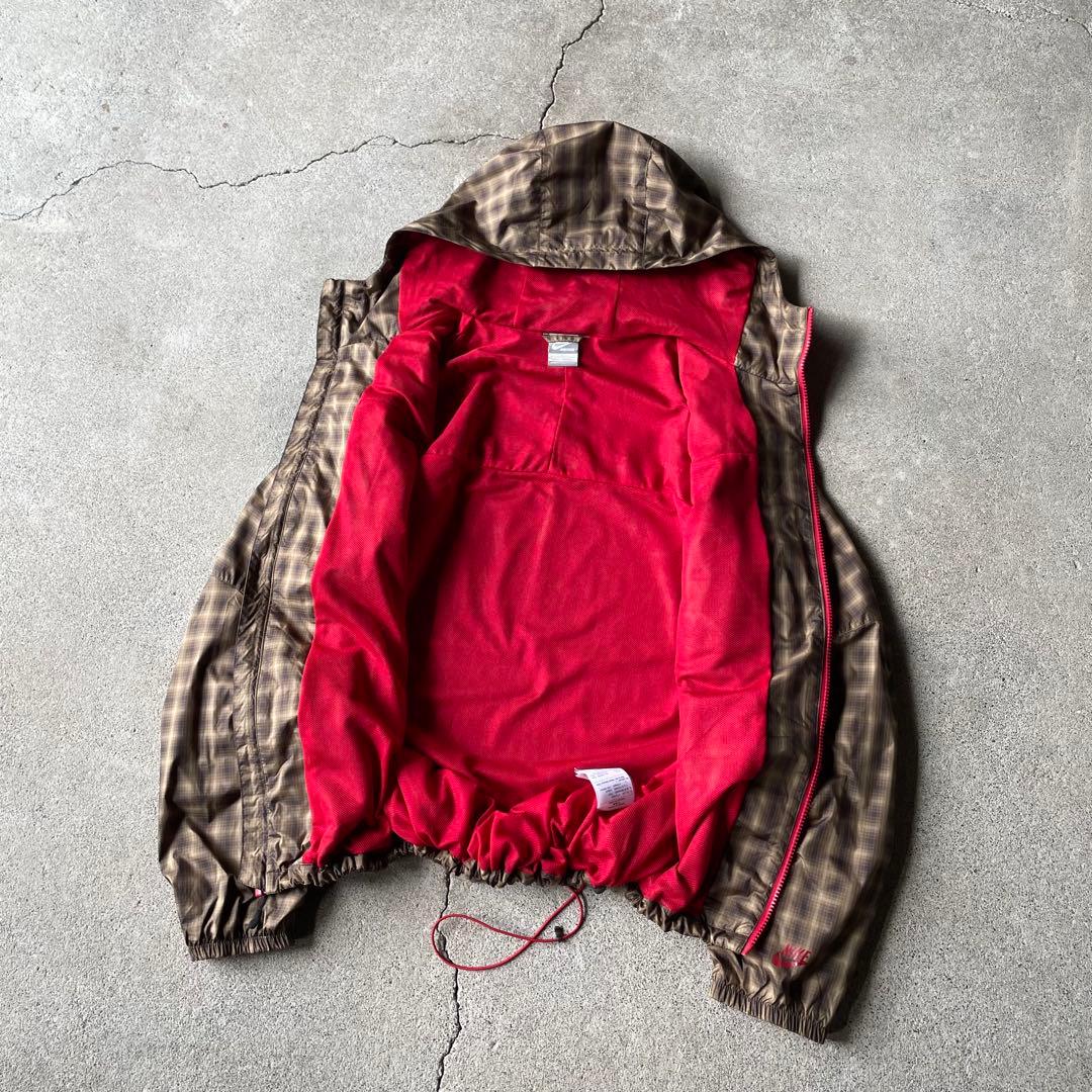 ジャケット・アウター 00s old nike check pattern shell jacket