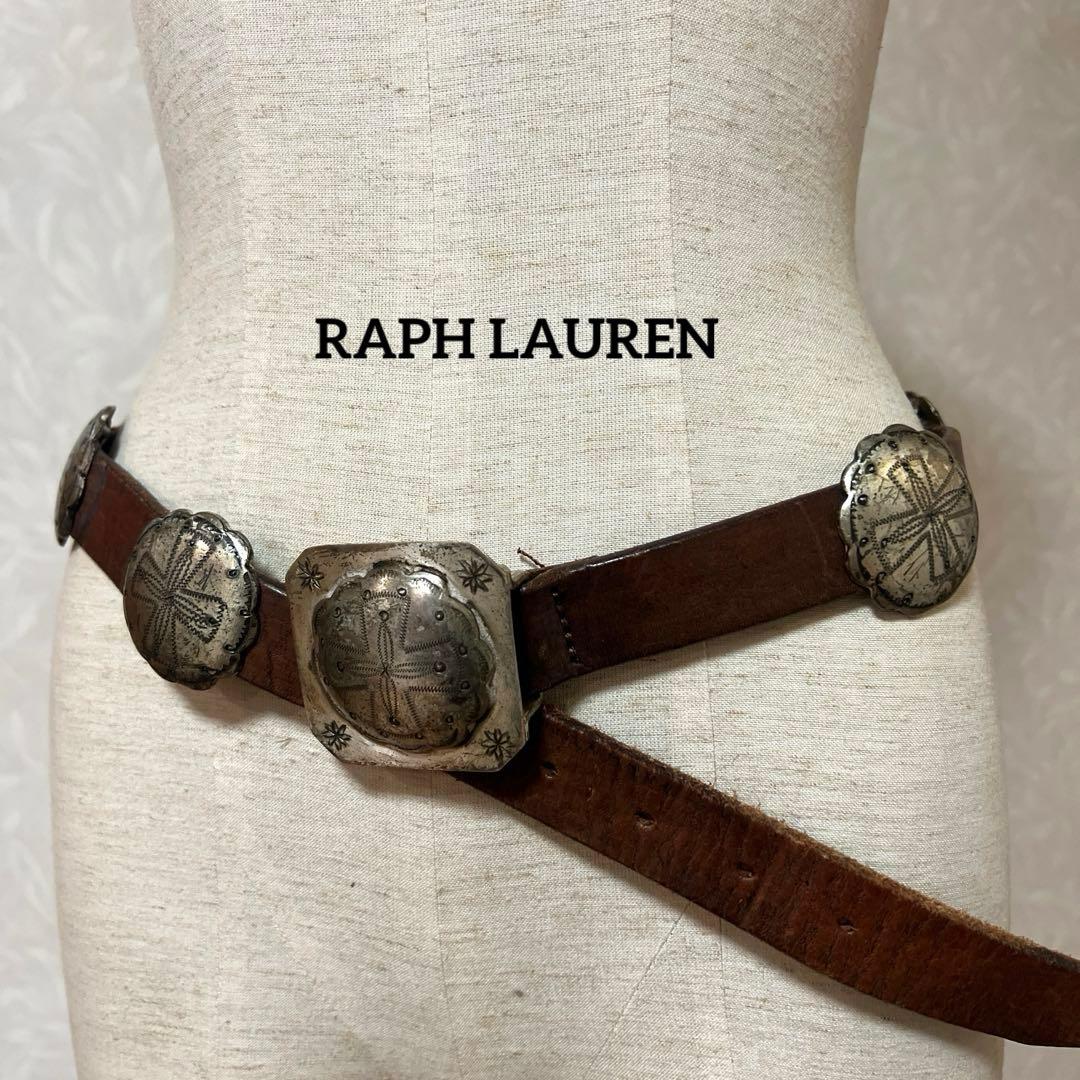 RAPH LAUREN ラルフローレン コンチョ ベルト