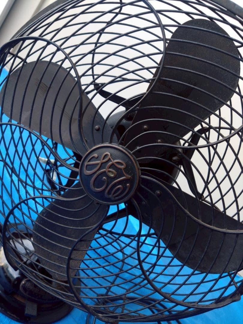 【インテリア】　扇風機　レトロ　芝浦製作所　C-7032　おしゃれ