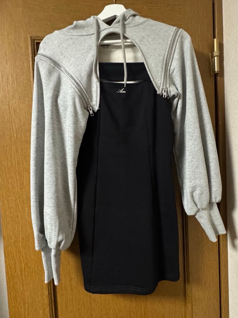 amerge. foodie zip tops×cami onepiece