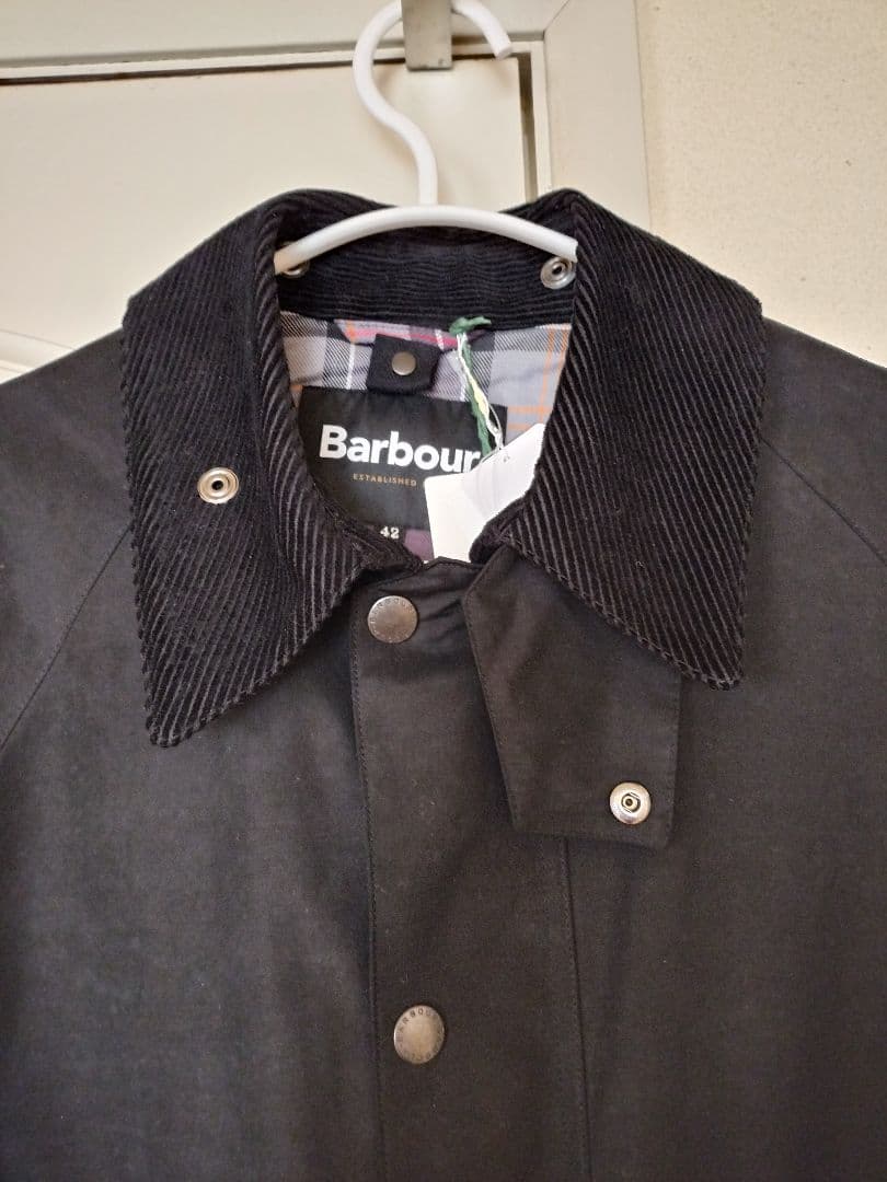新品 Barbour バブアー 別注 ビデイル OS スリーブ 42 ブラック
