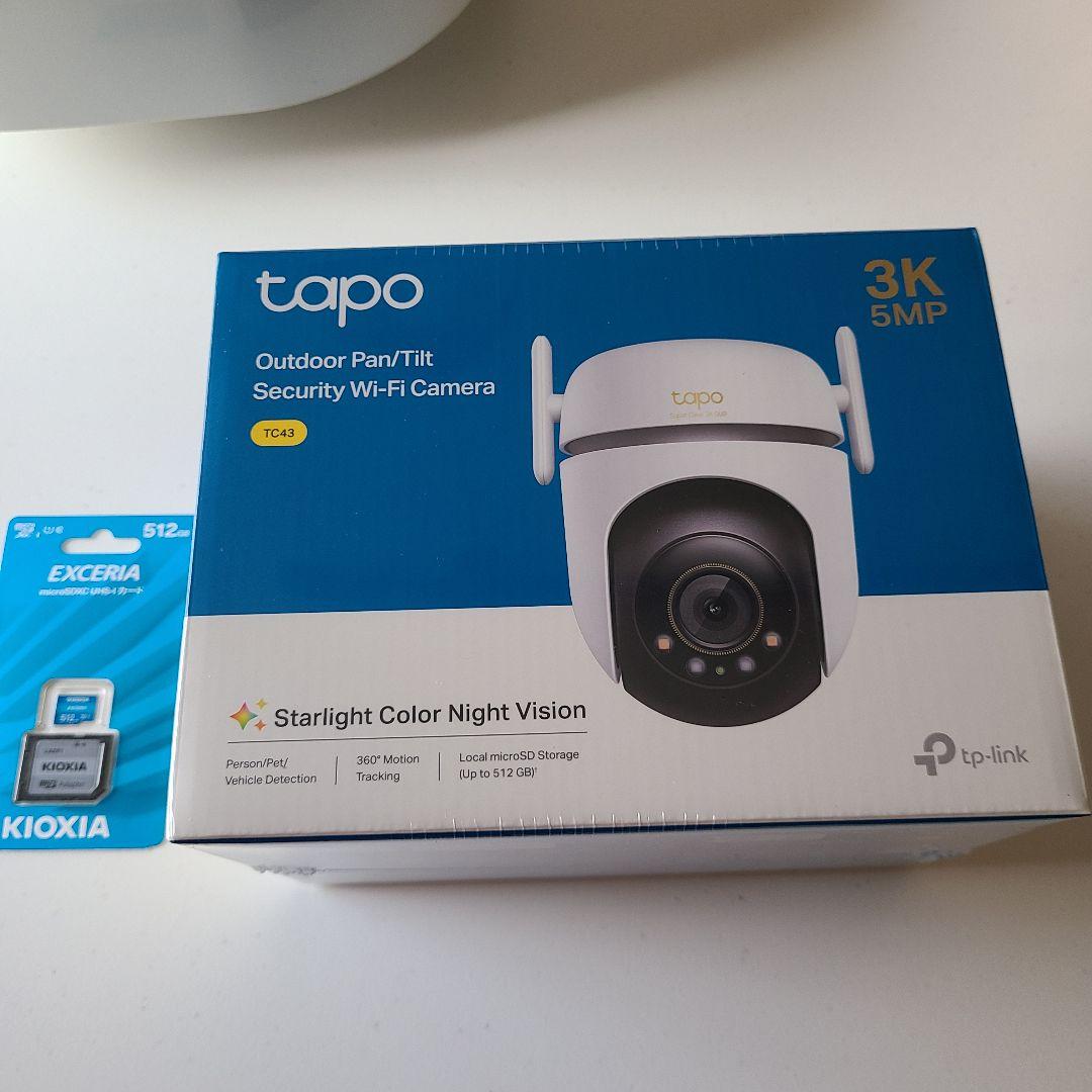 tp-link Tapo TC43 防犯カメラ＋512GB SDカード セット