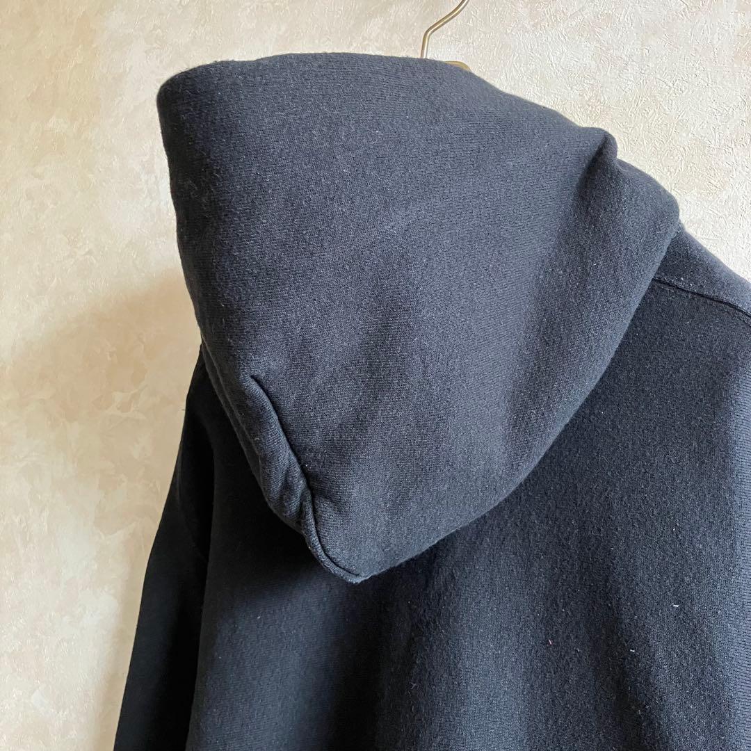 USA製 ワラワラスポーツ リバースウィーブパーカー 黒 L ブランク