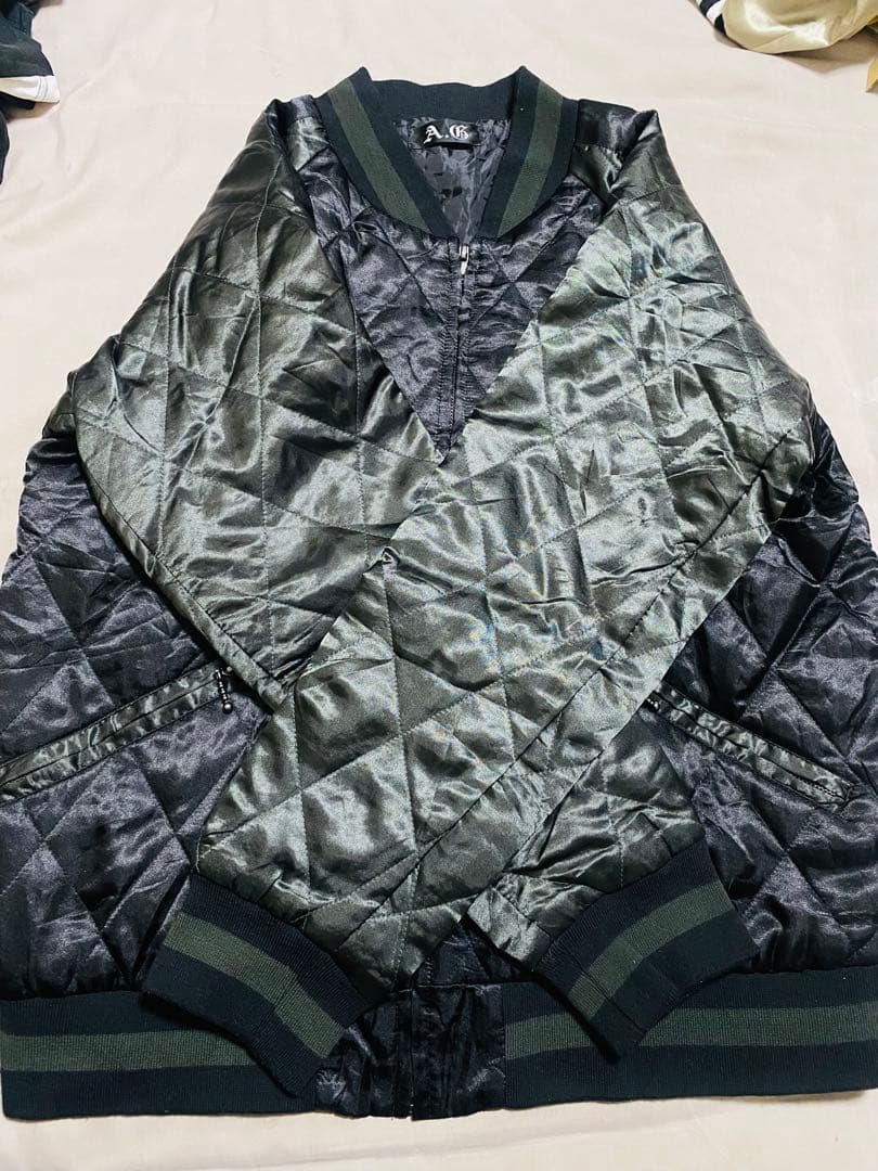 A&G 日本限定 虎 美品 スカジャン サテン unisex vintage