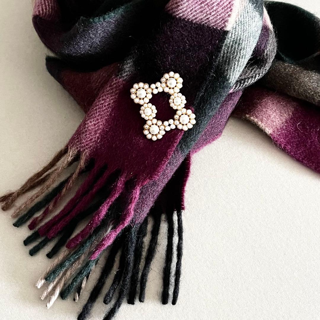 iris47／mimosa broochブローチ・ゴールド