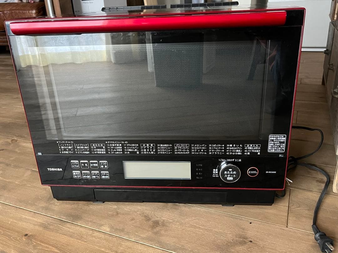 TOSHIBA ER-RD3000JR 赤色 電子レンジ　オーブンレンジ　グリル