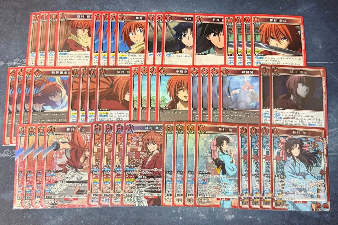 ユニオンアリーナ るろうに剣心 赤 剣心 デッキ 調整パーツ付き