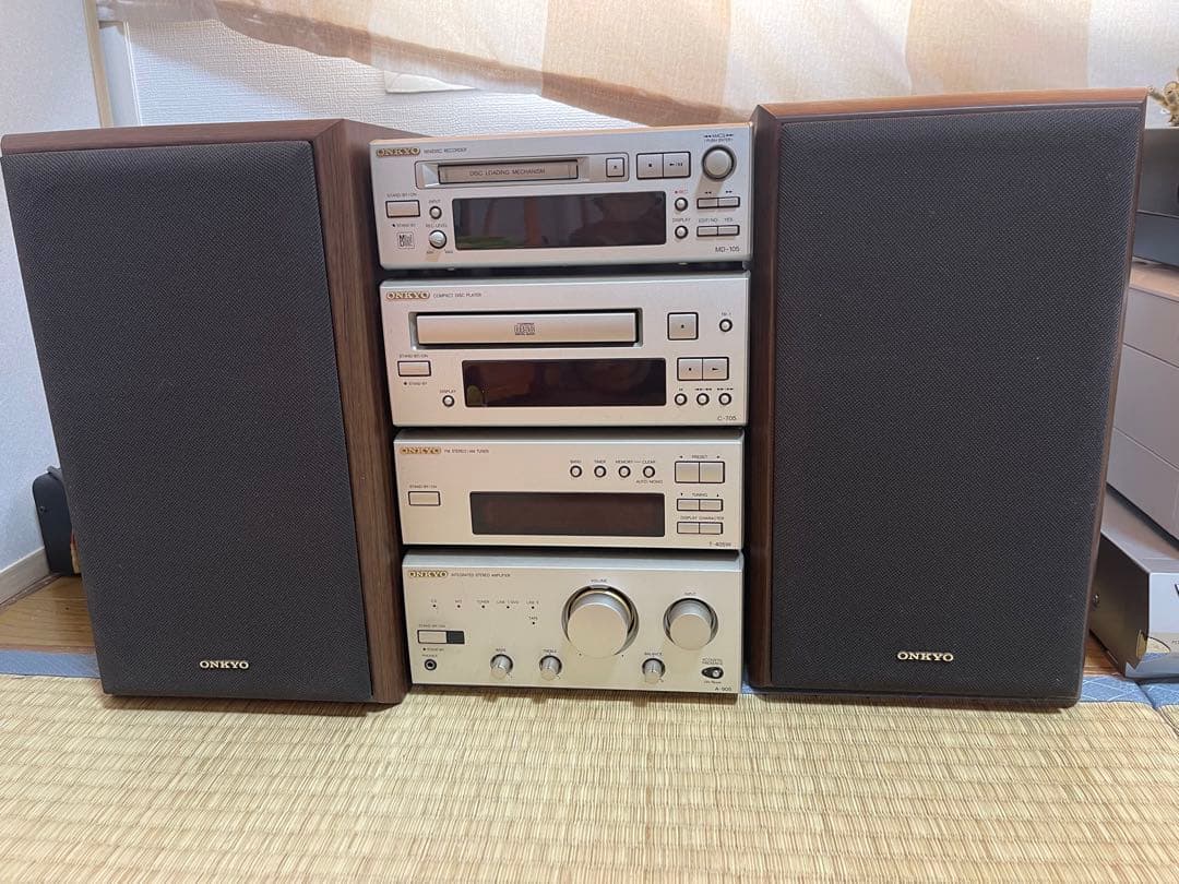 ONKYO 2ウェイスピーカーセット ブラウン