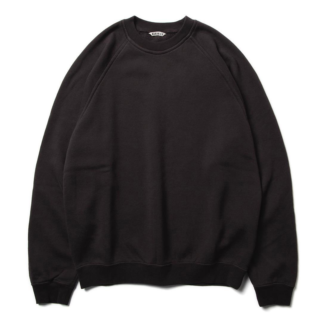 auralee フラッフィー スウェット プルオーバー　ブラウン