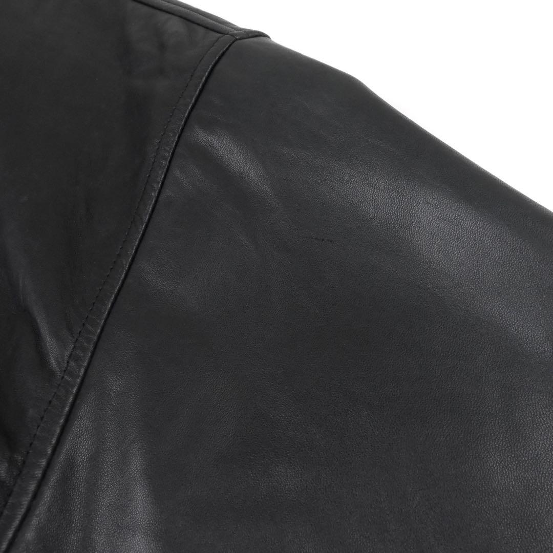 90s Polo Ralph Lauren Leather Jacket 黒