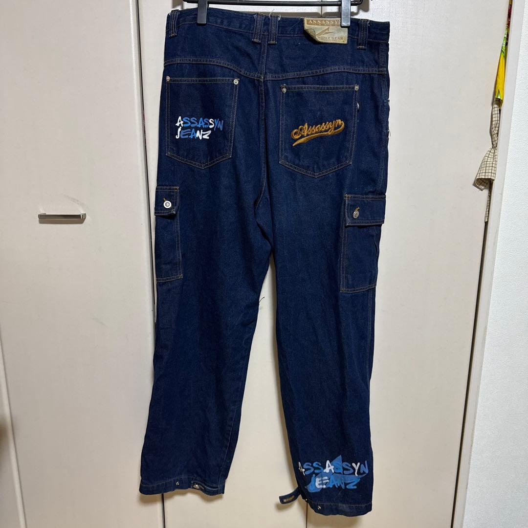 ASSASSYN JEANZ ダークブルー カーゴパンツ