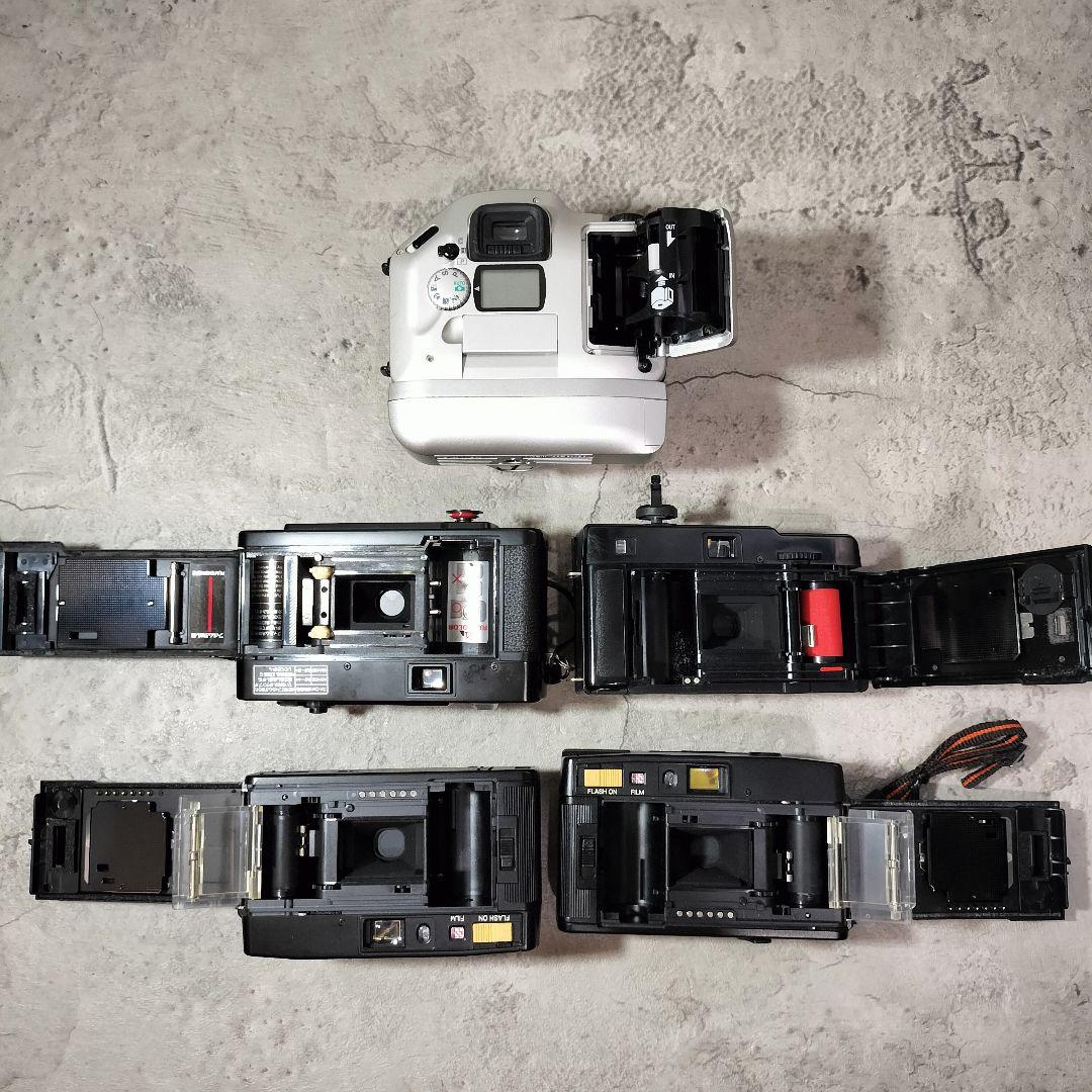 【ジャンク】フィルムカメラ まとめ Canon 他　コンパクト ハーフ カメラ