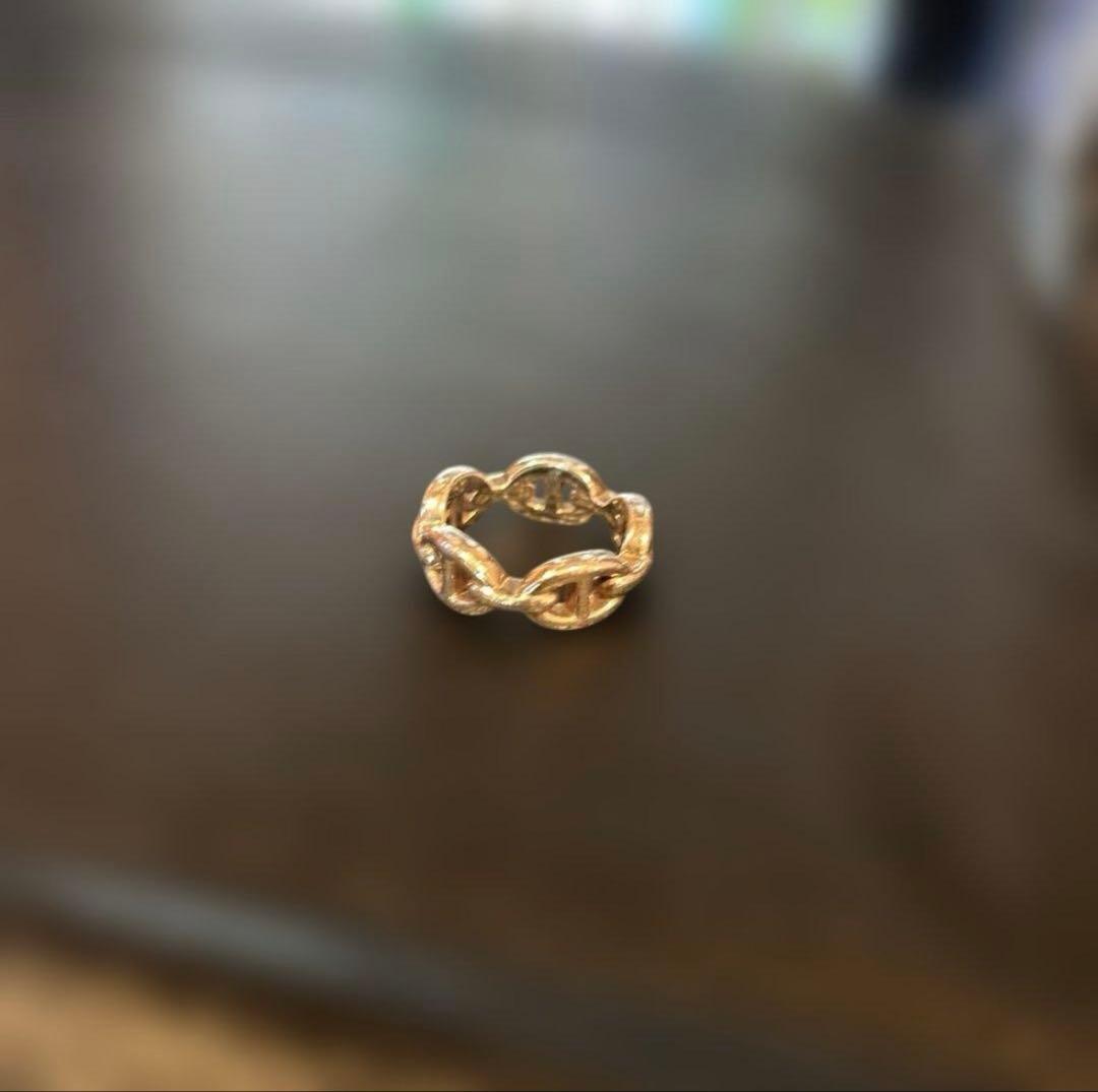 エルメス　シェーヌダンクル　アンシェネ　シルバーリング　12号　52