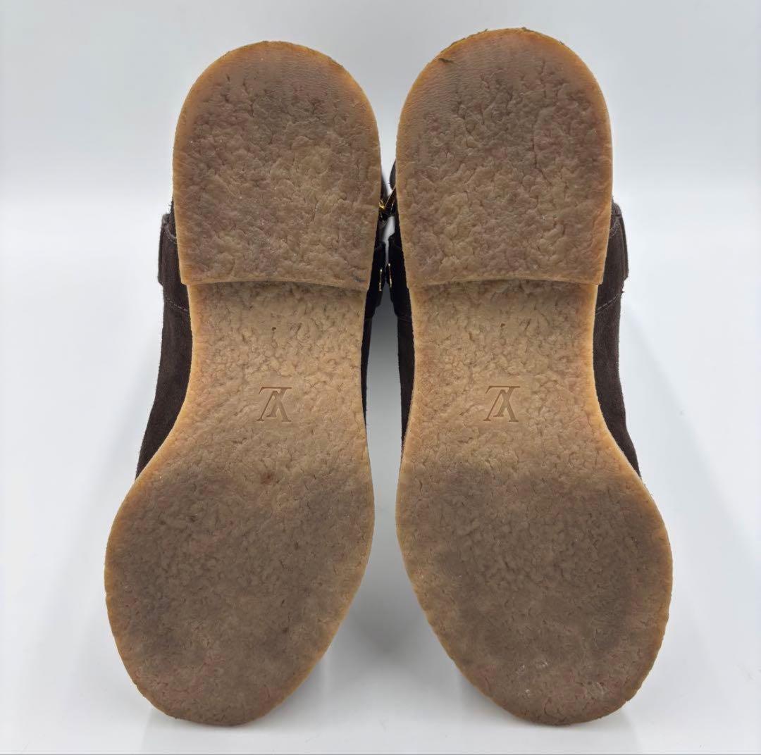 ルイヴィトン モノグラム スエード ムートンブーツ 36 ブラウン