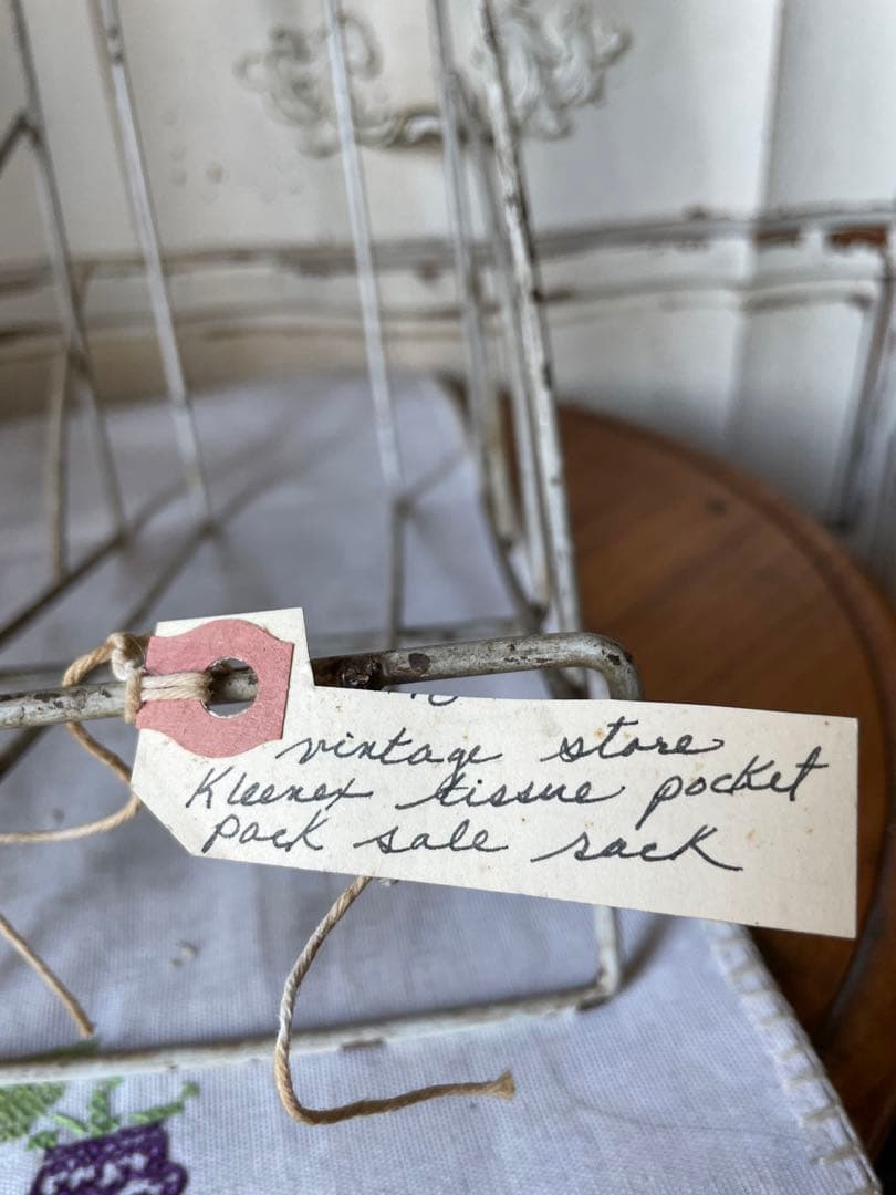 アンティーク　ワイヤー　ディスプレイ　ラック　スタンド　飾り棚　看板　プレート