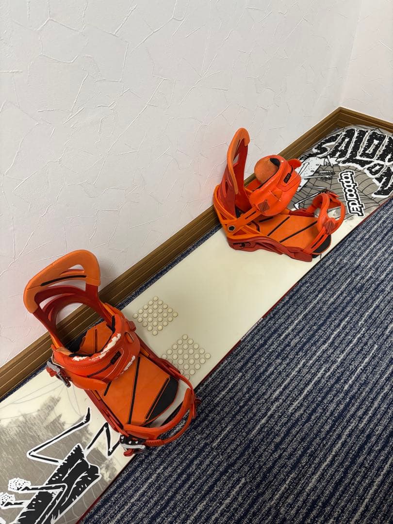 Salomon 板、ビンディング、ブーツ3点セット　＋ソールカバー(おまけ)