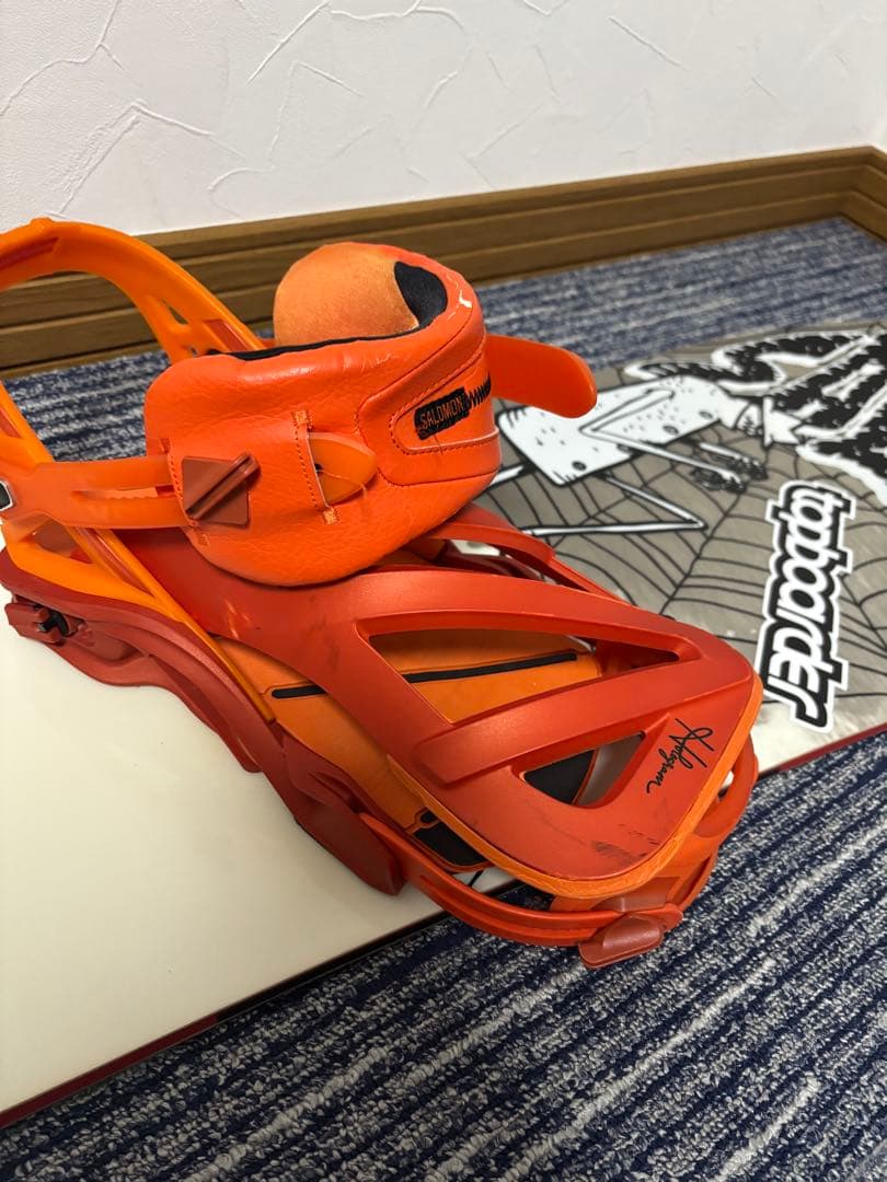 Salomon 板、ビンディング、ブーツ3点セット　＋ソールカバー(おまけ)