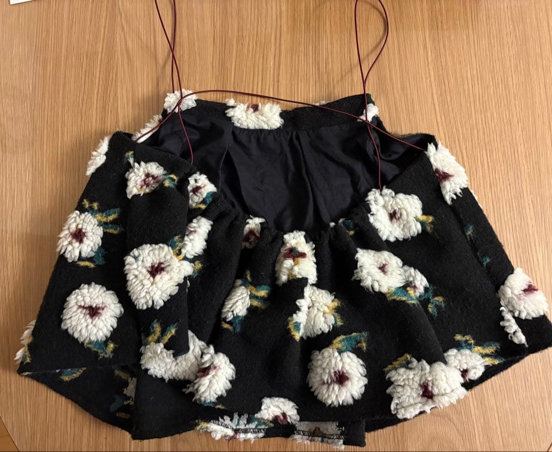 【2度着用】AKTE ボアキャミソール 花柄 フラワー