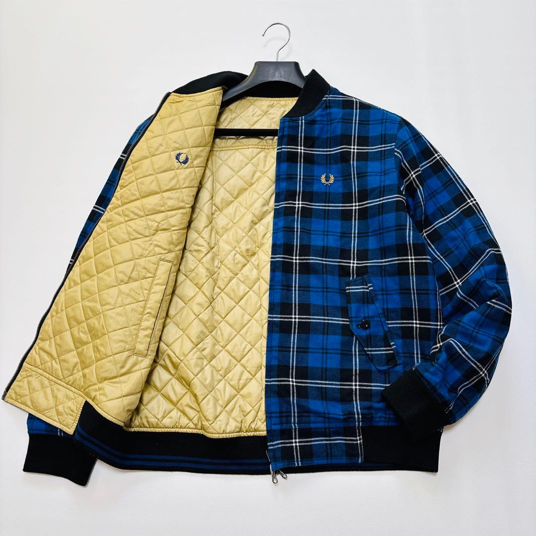フレッドペリー 【Lサイズ】リバーシブル キルティング ブルゾン ジャケット