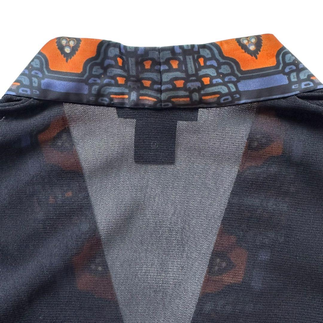 VIVIENNE TAM パワーネットトップス フレア袖 透け感 ドラゴン 龍