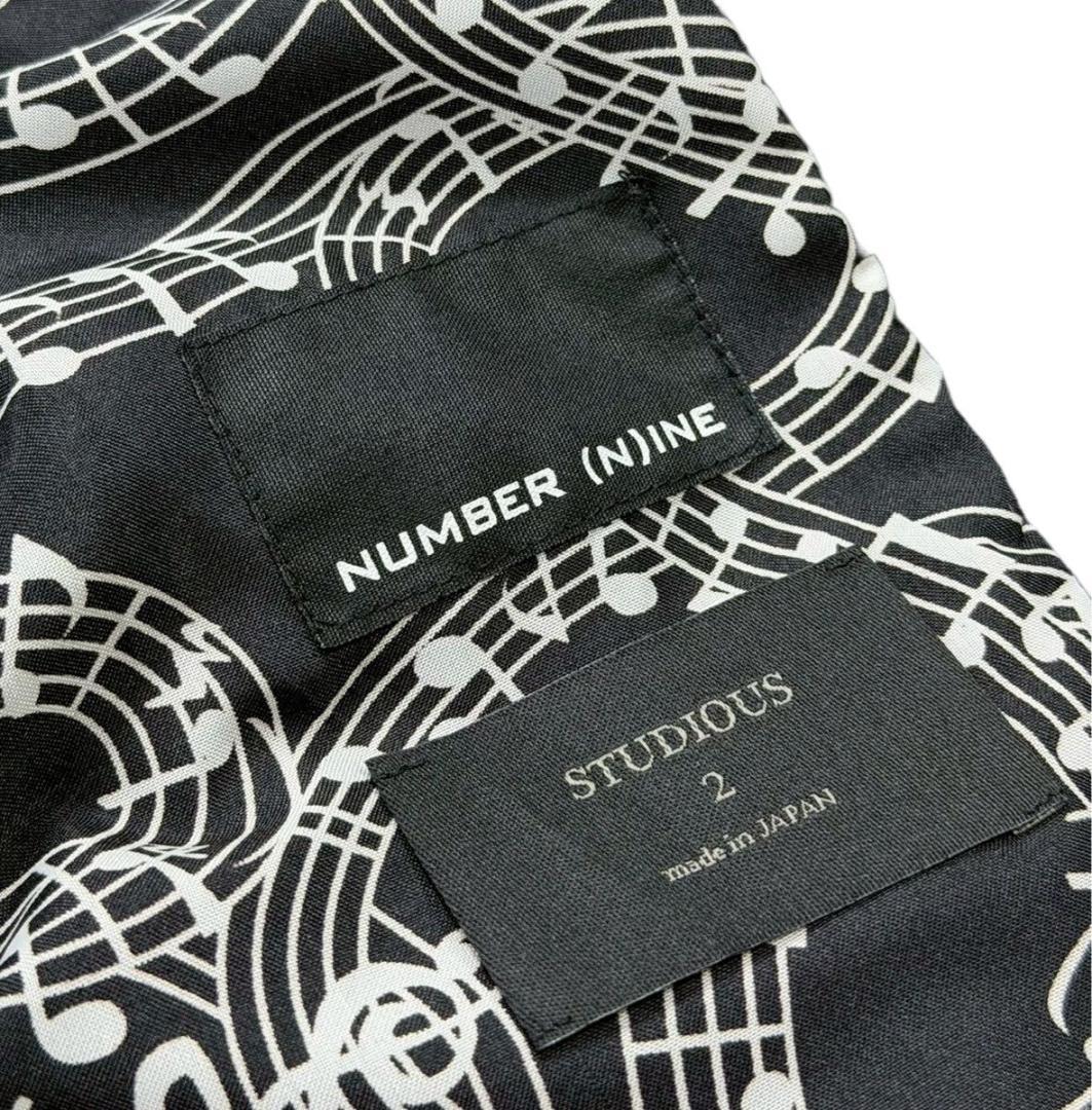 ナンバーナイン シープレザー ダブルライダース ジャケット ブラック 2