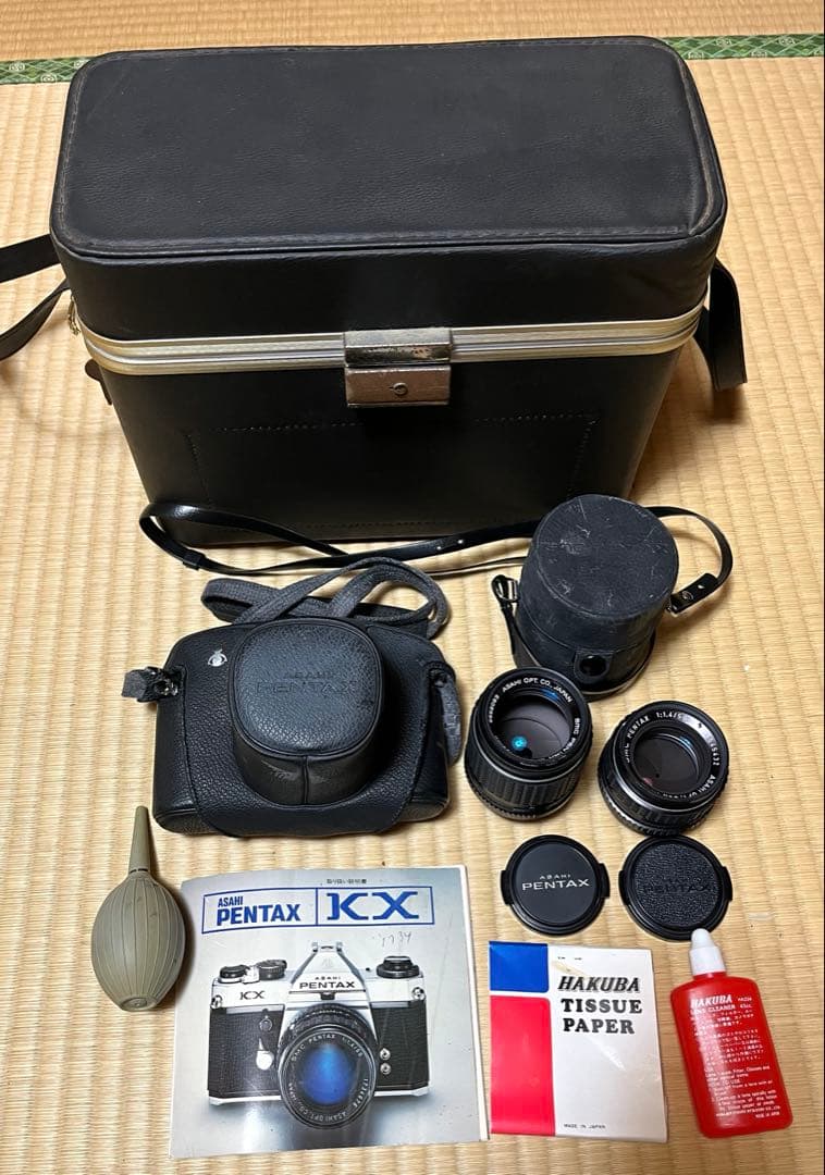ペンタックス KX シルバー ボディ PENTAX 中古フイルムカメラ望遠レンズ