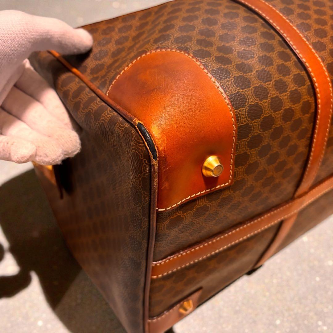 CELINE ボストンバッグ ブラウン/オレンジ