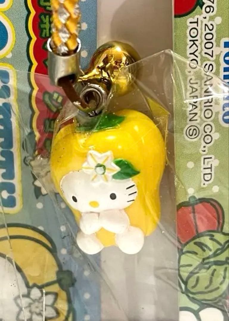 魚*魚様 ハローキティ 根付 ストラップ　夏野菜バージョン 5種セット