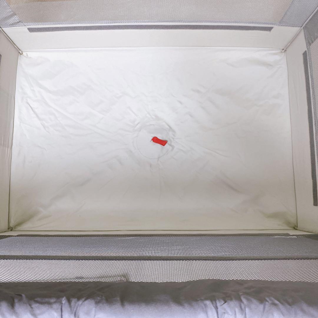 アップリカ　ココネルエアーAB　グレー　ホワイト　ベビーベッド　ベビーサークル