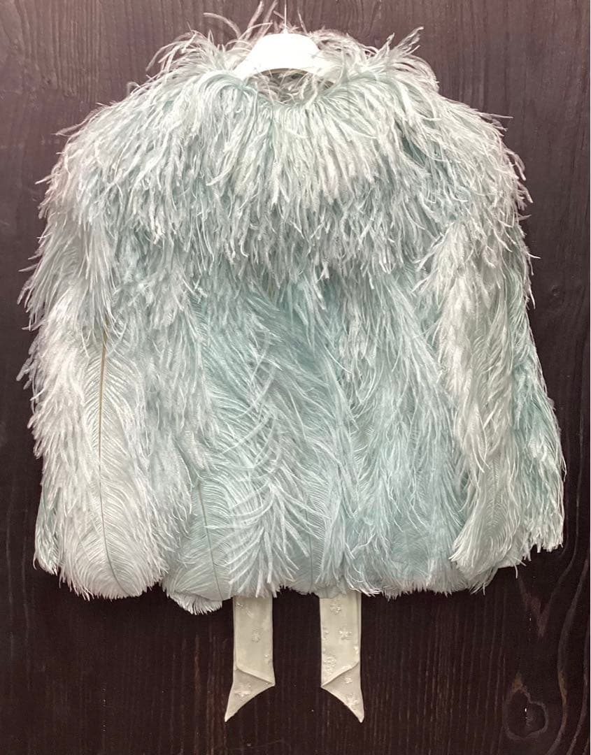 Sassyboo Sretsis ミントブルー オーストリッチ ケープ