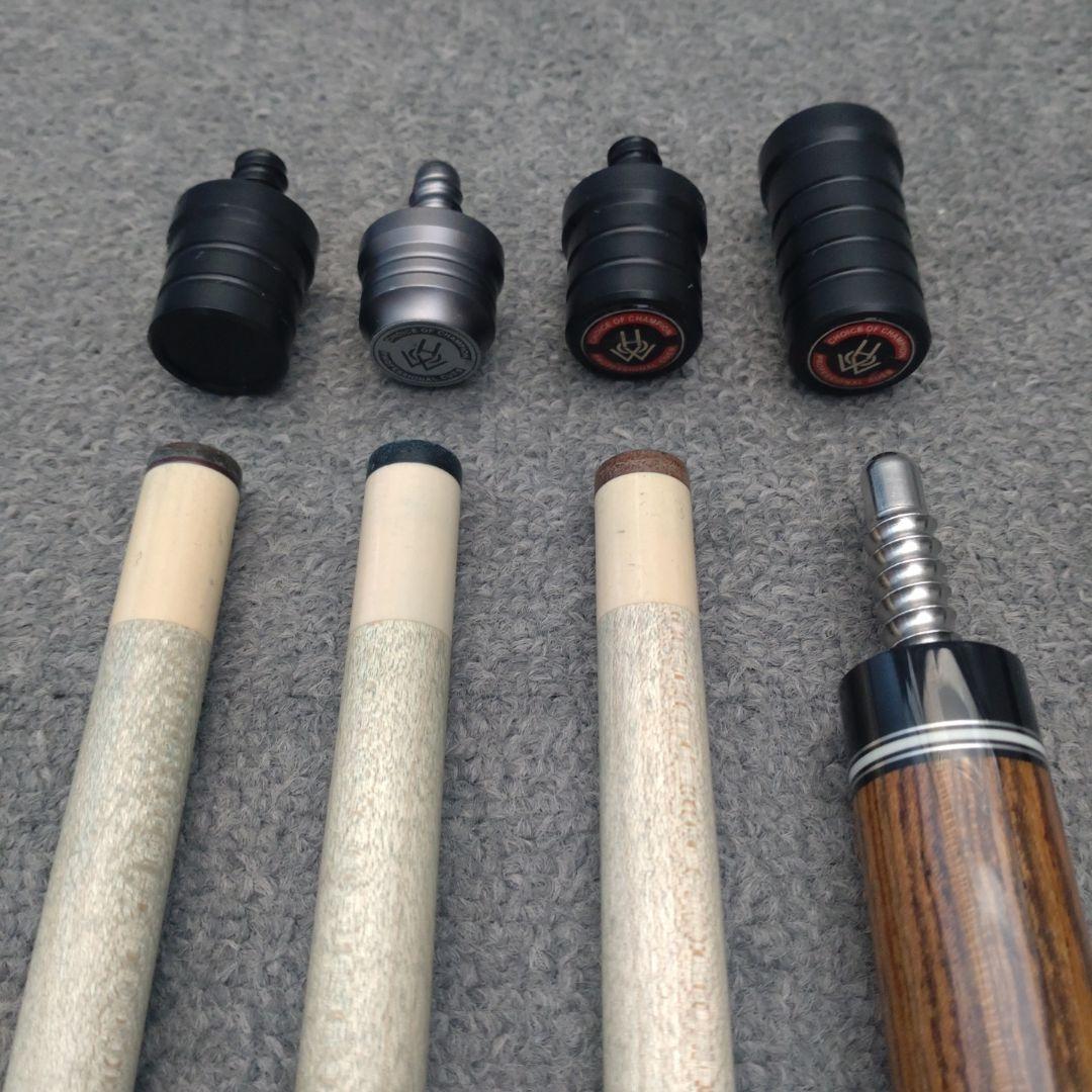 HOW CUE　ハオキュー　ボコテ　3シャフト　付属品多数　ビリヤード