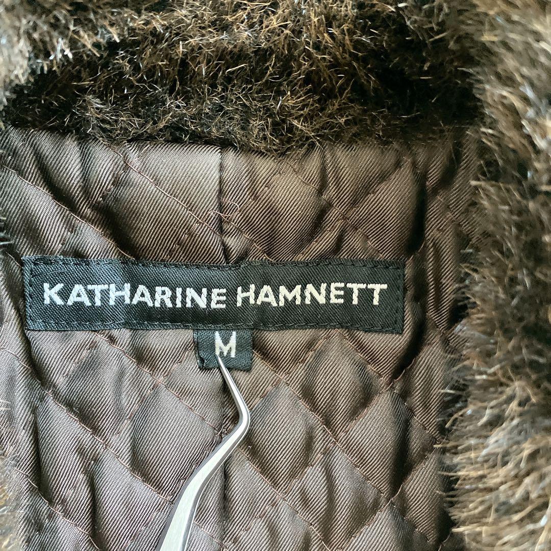 90s KATHARINE HAMNETT ボア襟 ミリタリージャケット M