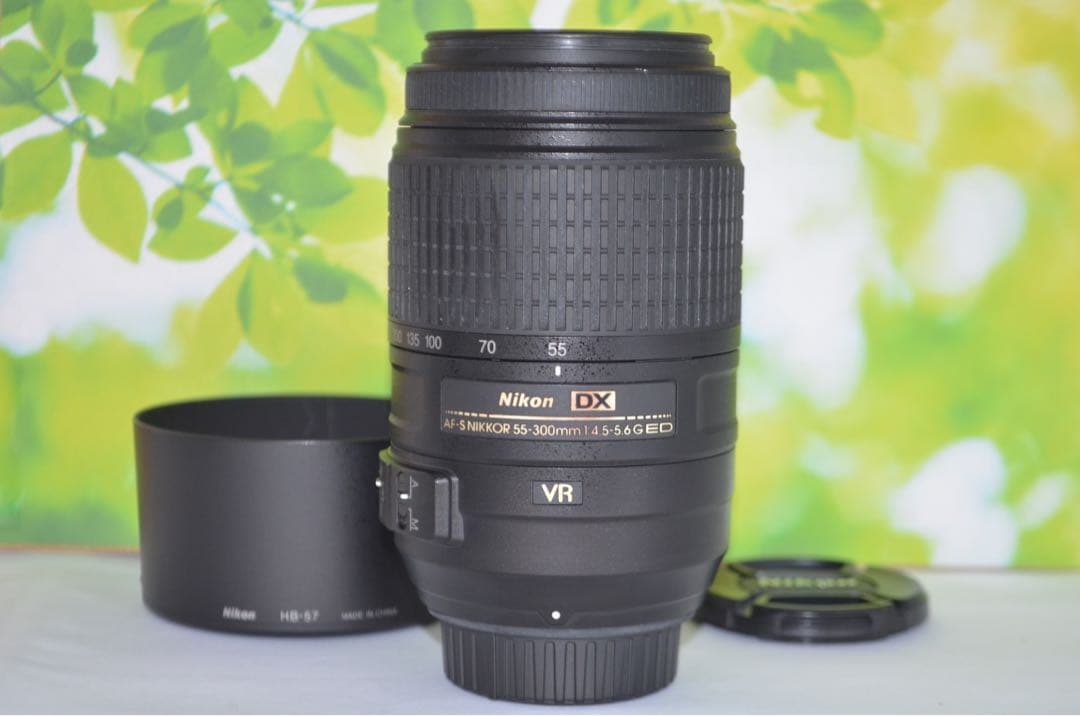 美品 超望遠レンズ☆ニコン Nikon AF-S 55-300mm☆手振れ補正付