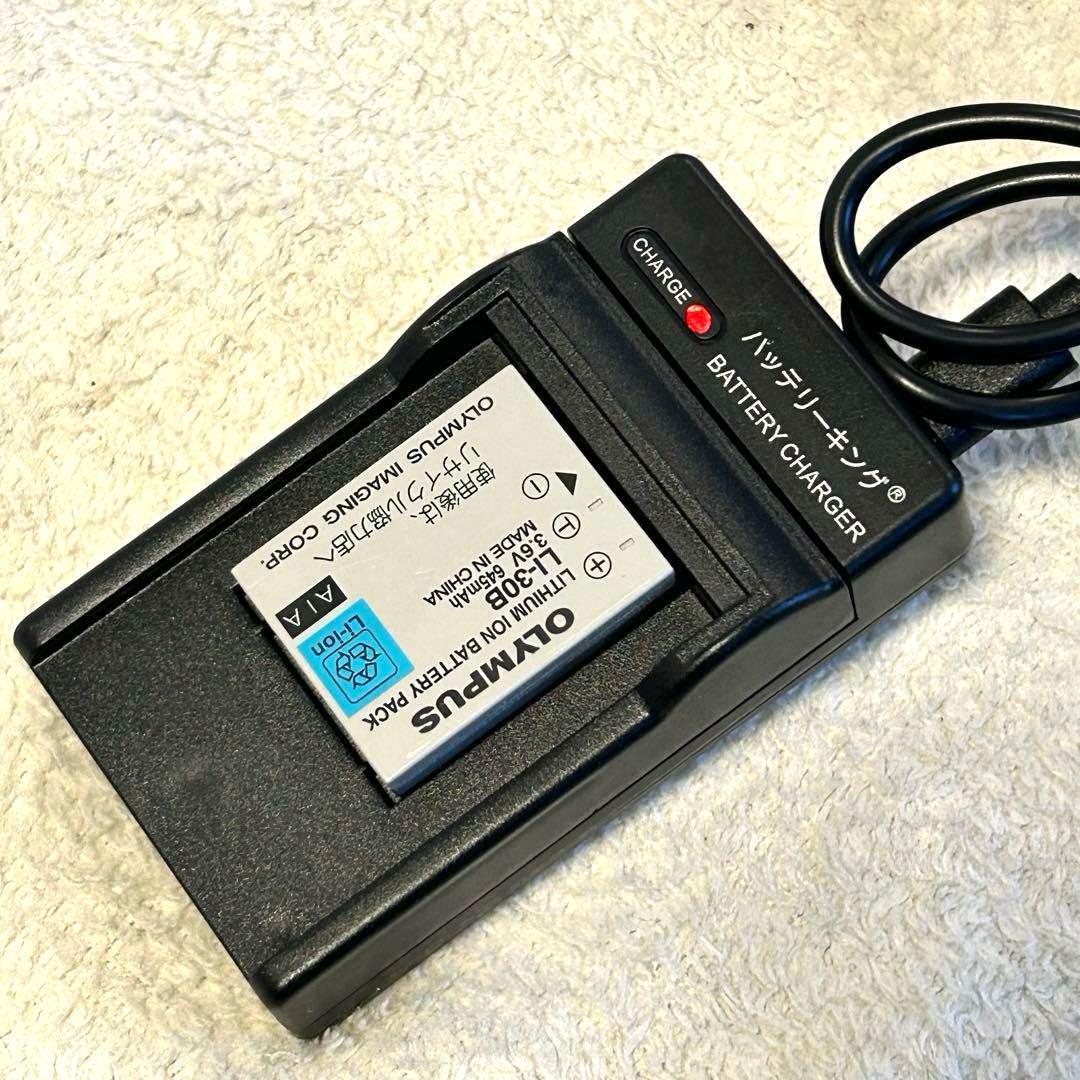 【極美品 動作確認済】オリンパス μ-mini digital ベルベットレッド