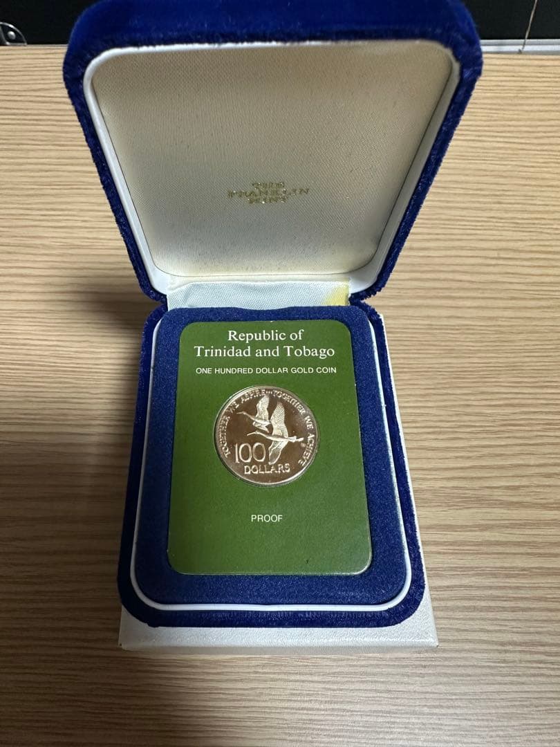 トリニダード・トバゴ 100ドル ゴールド 1976年
