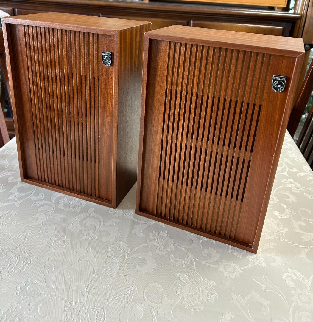 フィリップスPHILIPSオリジナル1970年代 スピーカー　ペア美品