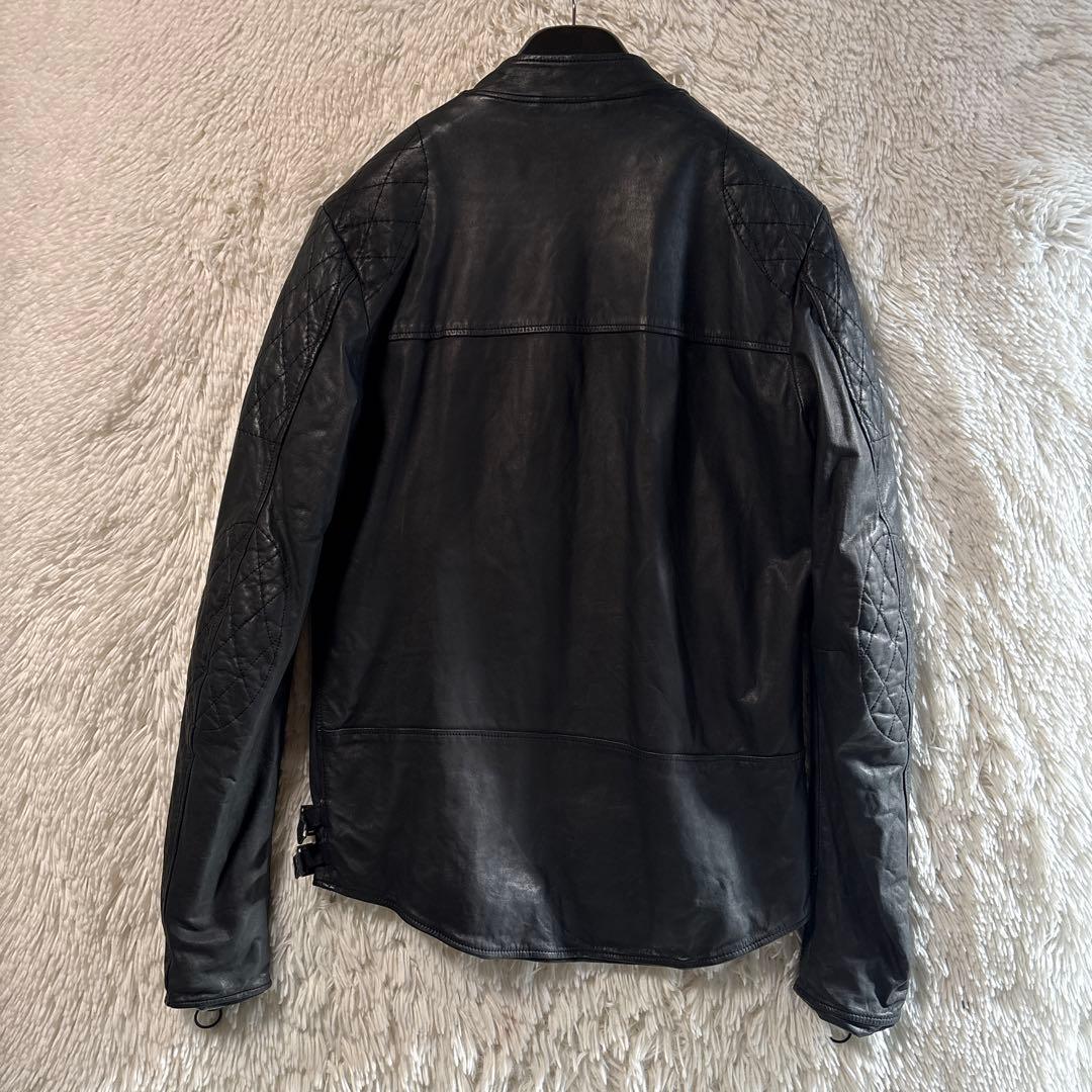 sisii シシ　レザーライダース　ジャケット　M ブラック　キルティング